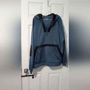 Blue and Black Pullover Hoodie